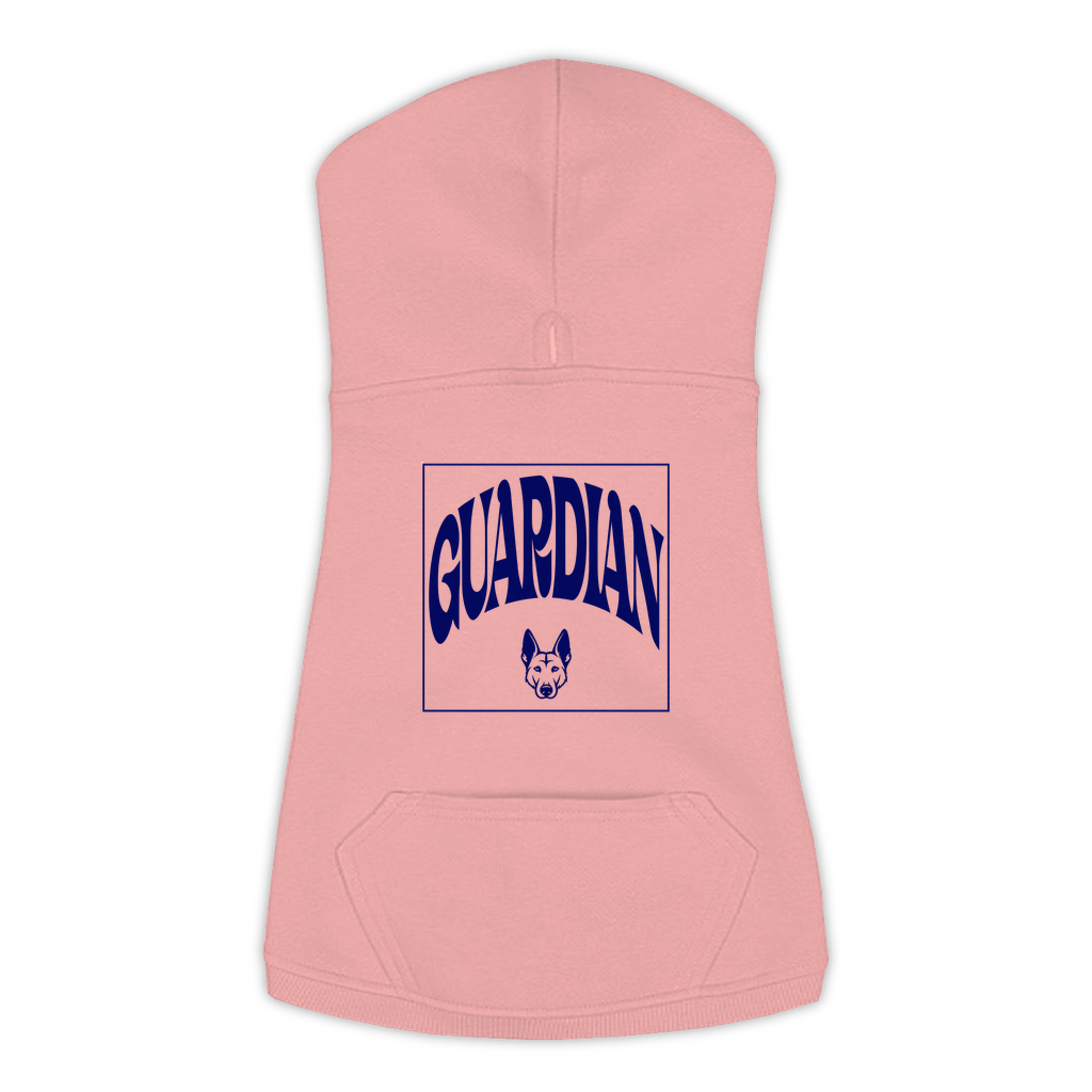 Guardian Hoodie in Mauvelous, size XL, bold GUARDIAN wordmark design