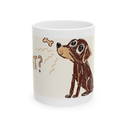 Labrador ceramic coffee mug, 11oz and 15oz hand-drawn style Lab gift - view 1