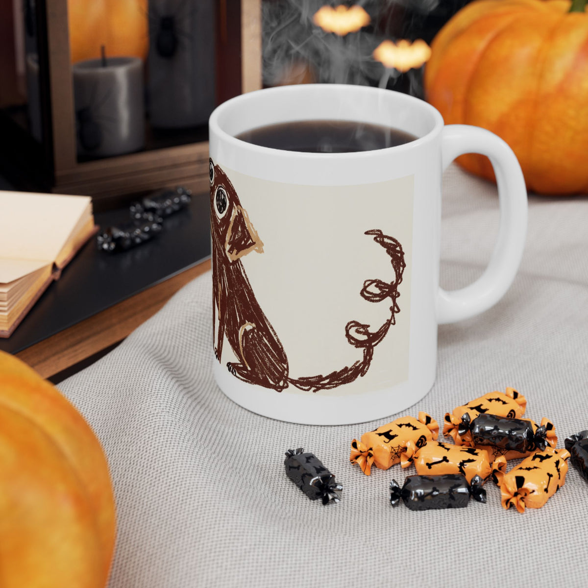 Labrador ceramic coffee mug, 11oz and 15oz hand-drawn style Lab gift - view 8