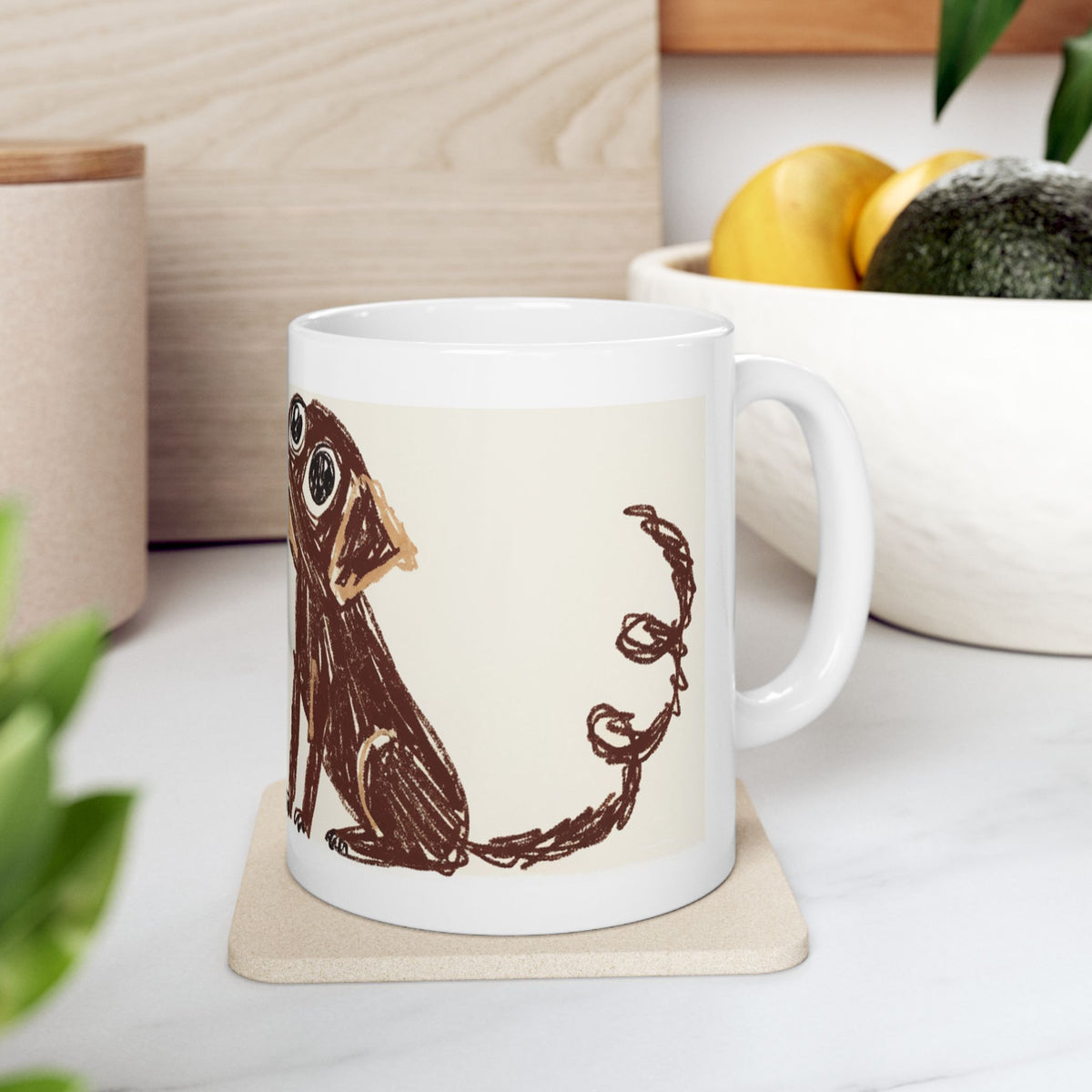 Labrador ceramic coffee mug, 11oz and 15oz hand-drawn style Lab gift - view 9