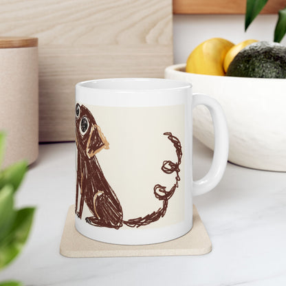 Labrador ceramic coffee mug, 11oz and 15oz hand-drawn style Lab gift - view 9
