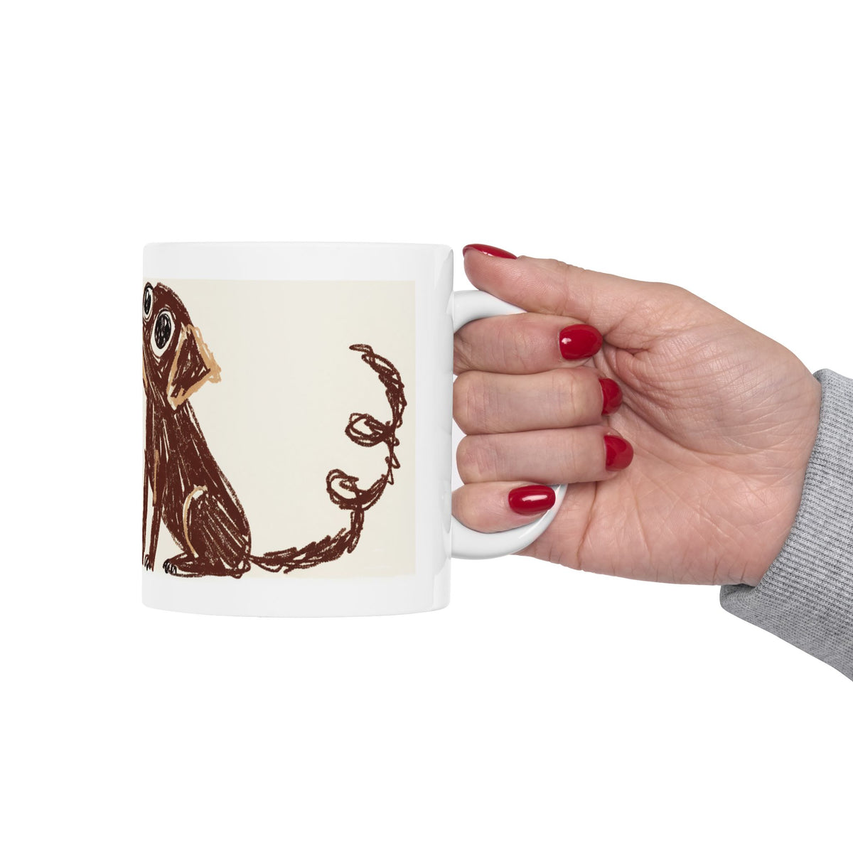Labrador ceramic coffee mug, 11oz and 15oz hand-drawn style Lab gift - view 14