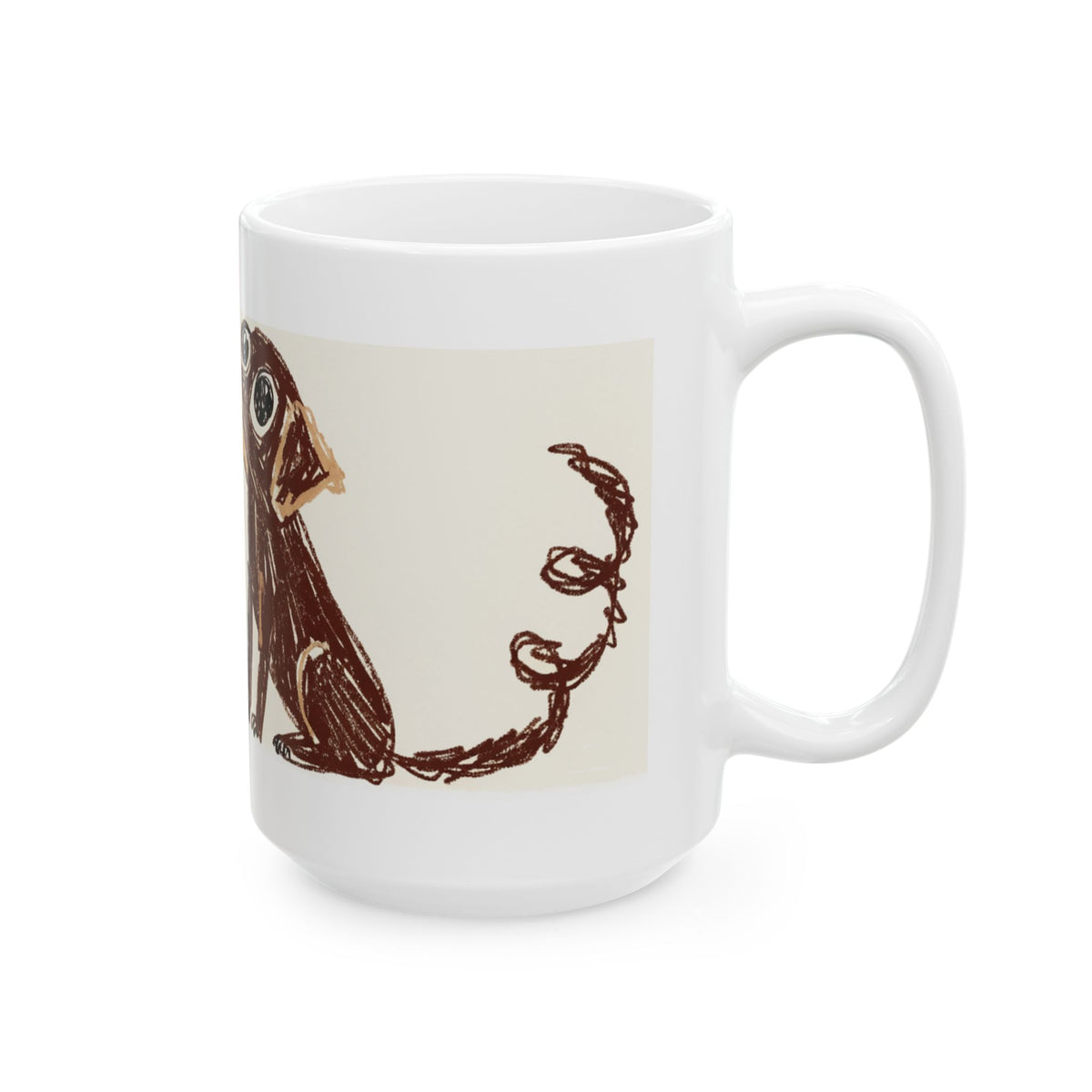 Labrador ceramic coffee mug, 11oz and 15oz hand-drawn style Lab gift - view 17