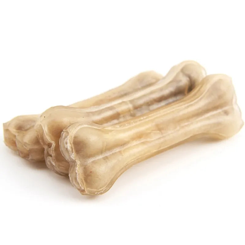 HideBone Natural Cowhide Bone Dog Chew — multipack contents — SniffWaggleNWalk