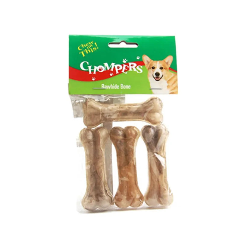 HideBone Natural Cowhide Bone Dog Chew — XL size detail — SniffWaggleNWalk