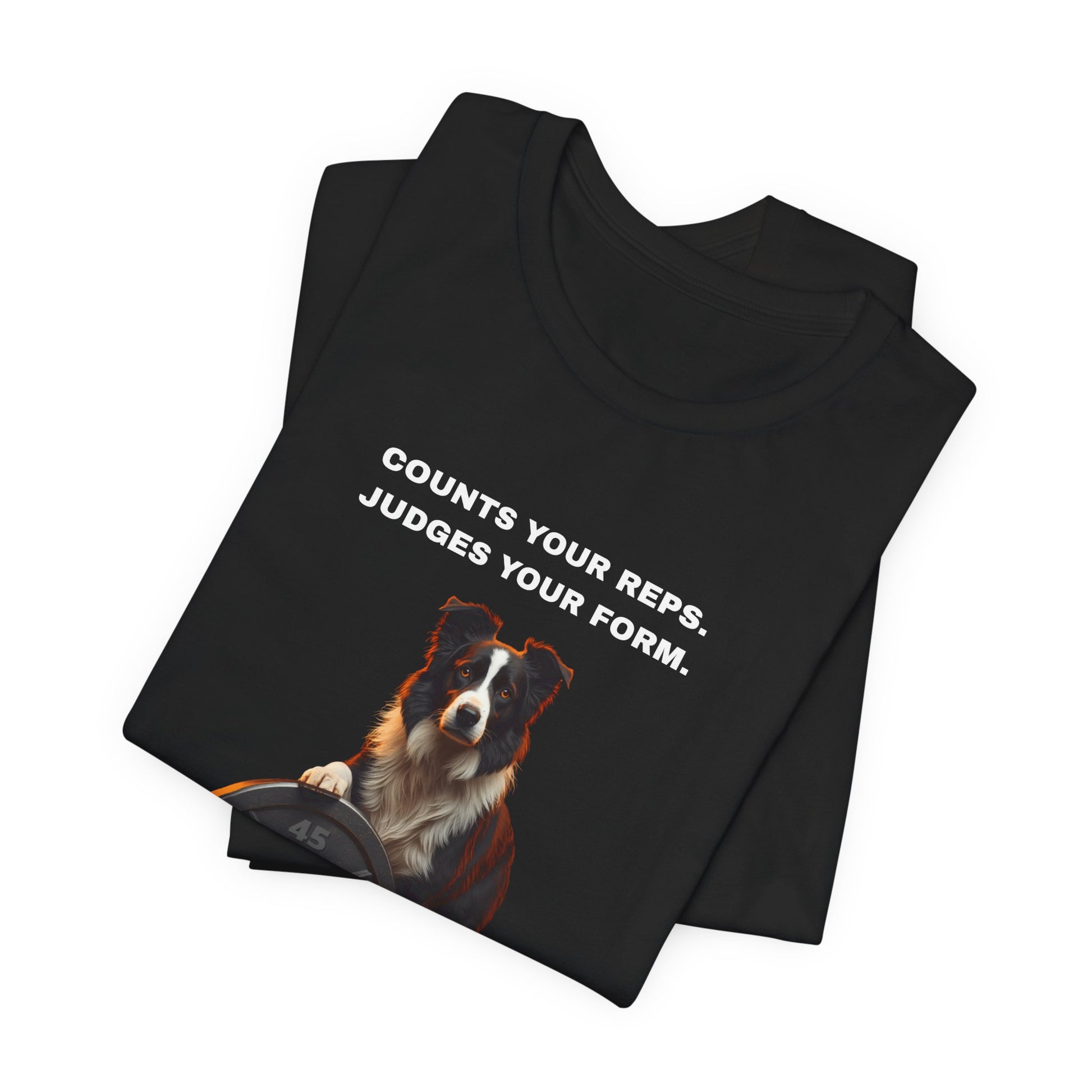 Home Gym T-Shirt - Funny Border Collie Unisex Tee - view 08