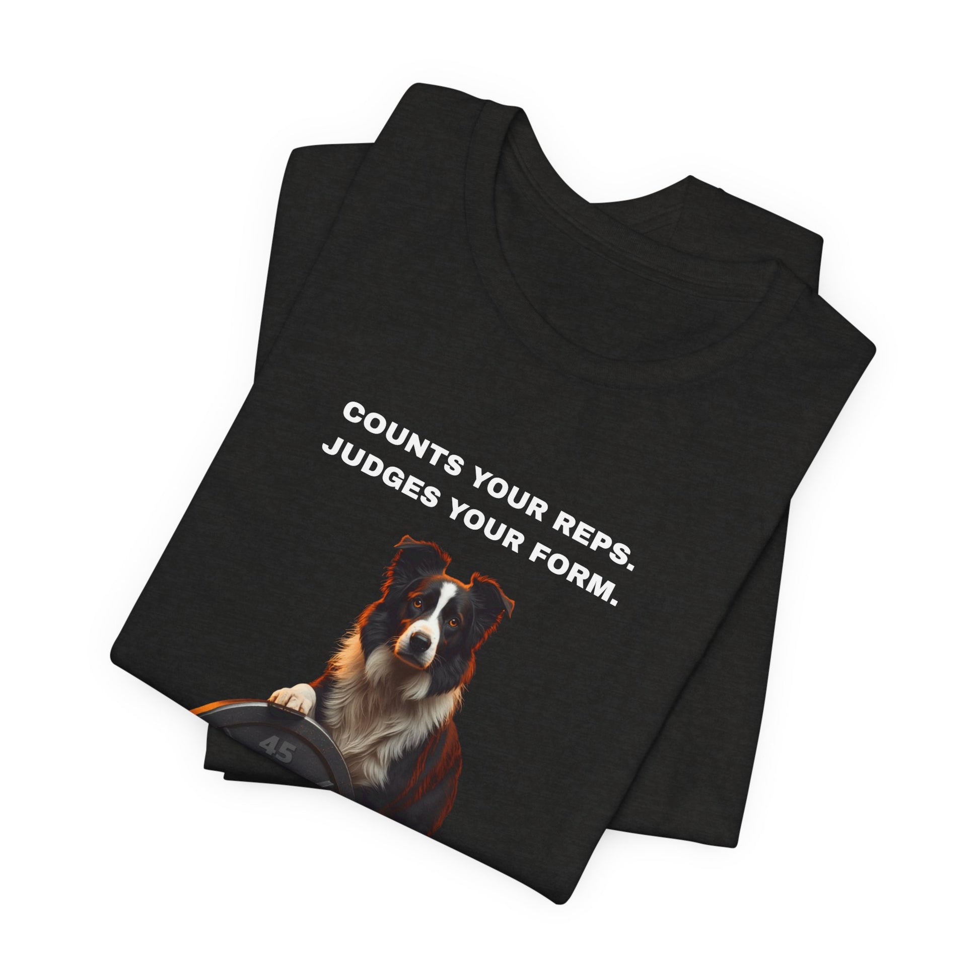Home Gym T-Shirt - Funny Border Collie Unisex Tee - view 14