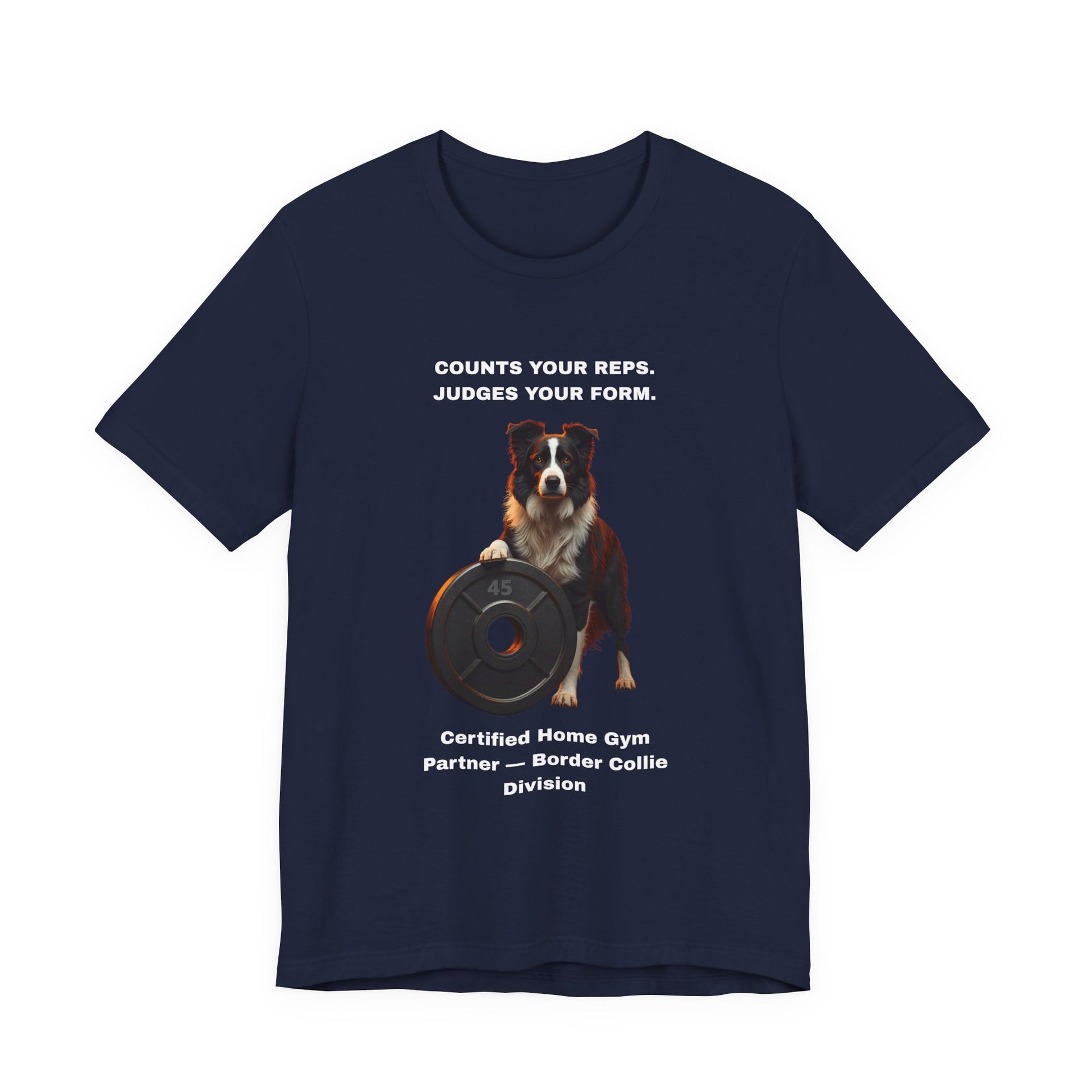 Home Gym T-Shirt - Funny Border Collie Unisex Tee - view 24