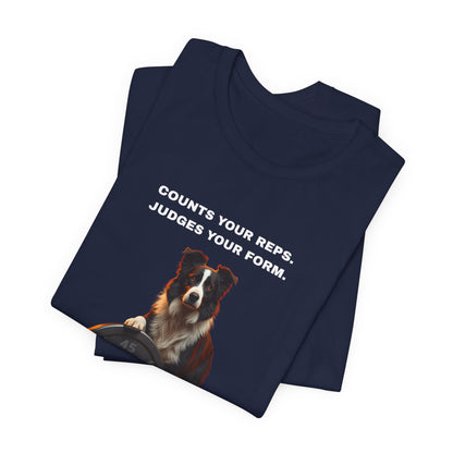 Home Gym T-Shirt - Funny Border Collie Unisex Tee - view 26