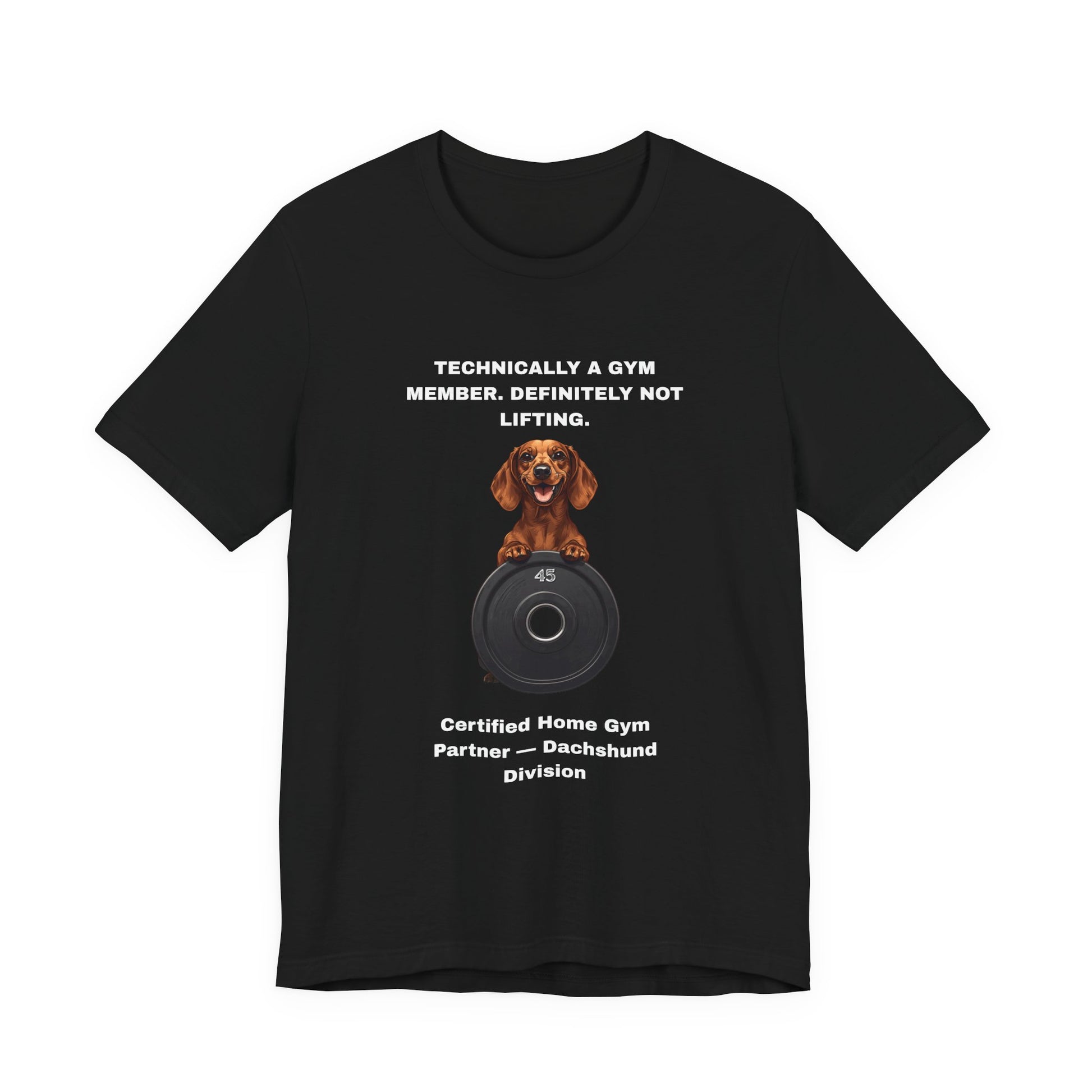 Home Gym T-Shirt - Funny Dachshund Unisex Tee - view 06