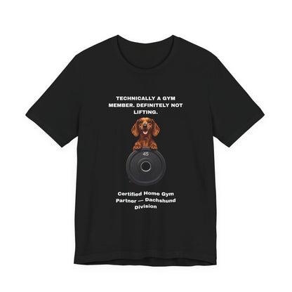 Home Gym T-Shirt - Funny Dachshund Unisex Tee - view 06