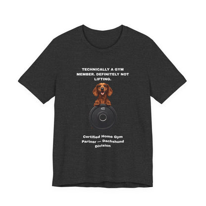 Home Gym T-Shirt - Funny Dachshund Unisex Tee - view 18