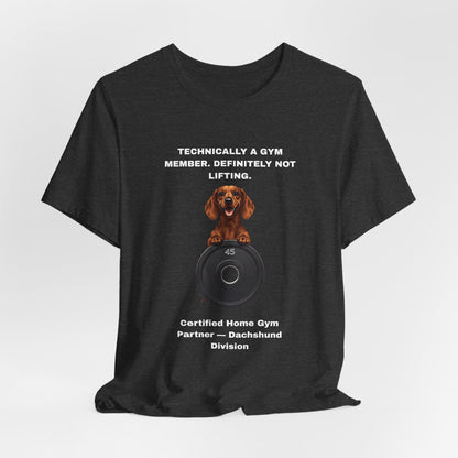 Home Gym T-Shirt - Funny Dachshund Unisex Tee - view 21