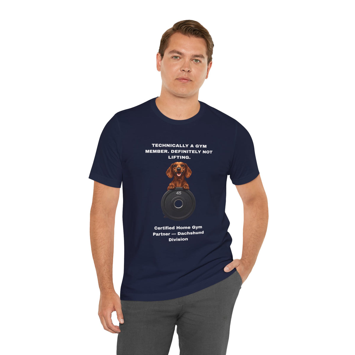 Home Gym T-Shirt - Funny Dachshund Unisex Tee - view 23