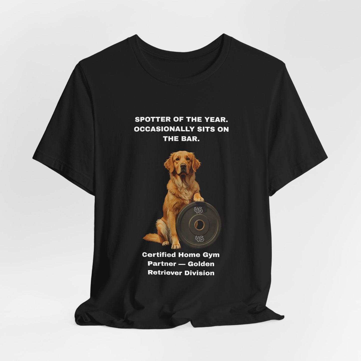 Home Gym T-Shirt - Funny Golden Retriever Unisex Tee - view 09
