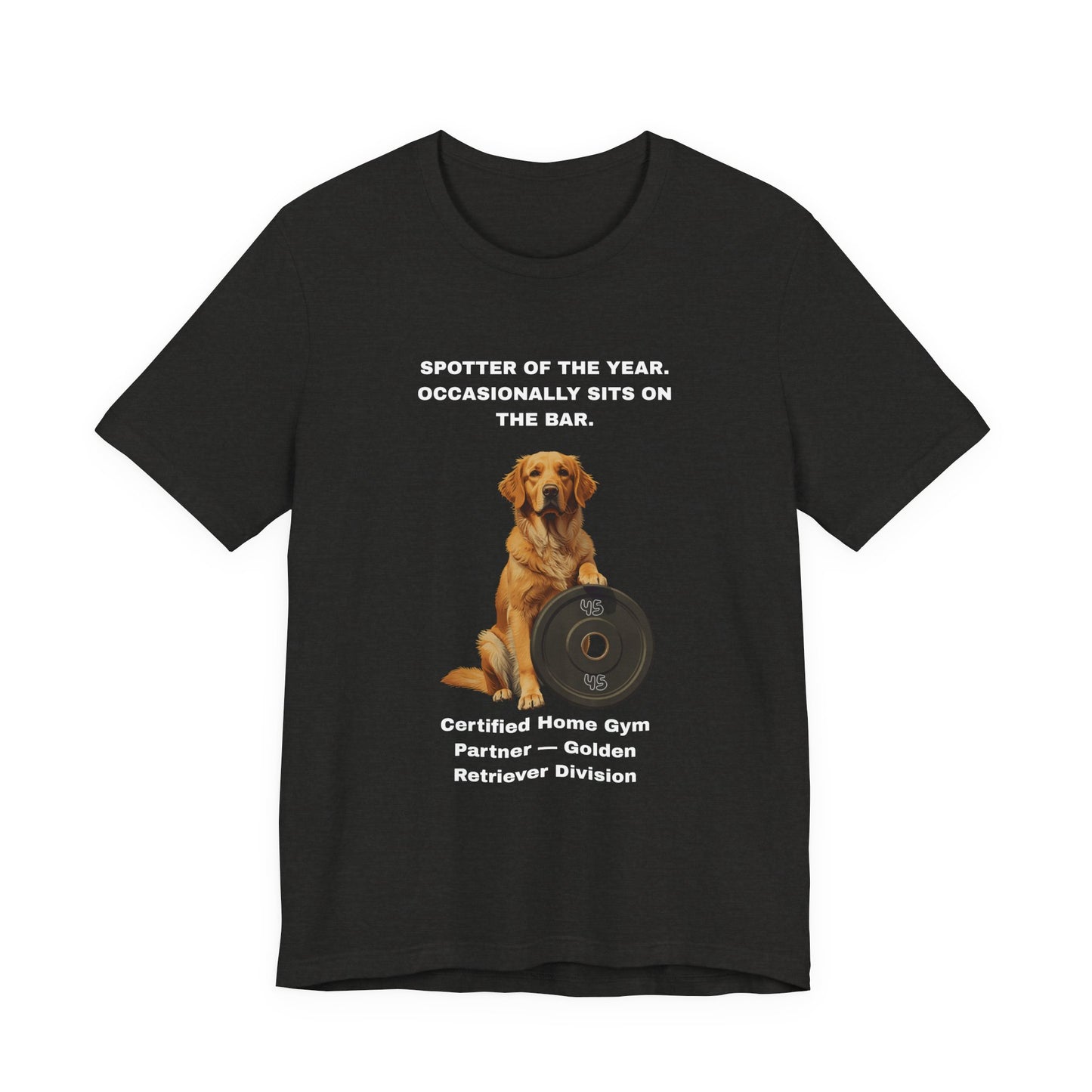 Home Gym T-Shirt - Funny Golden Retriever Unisex Tee - view 12