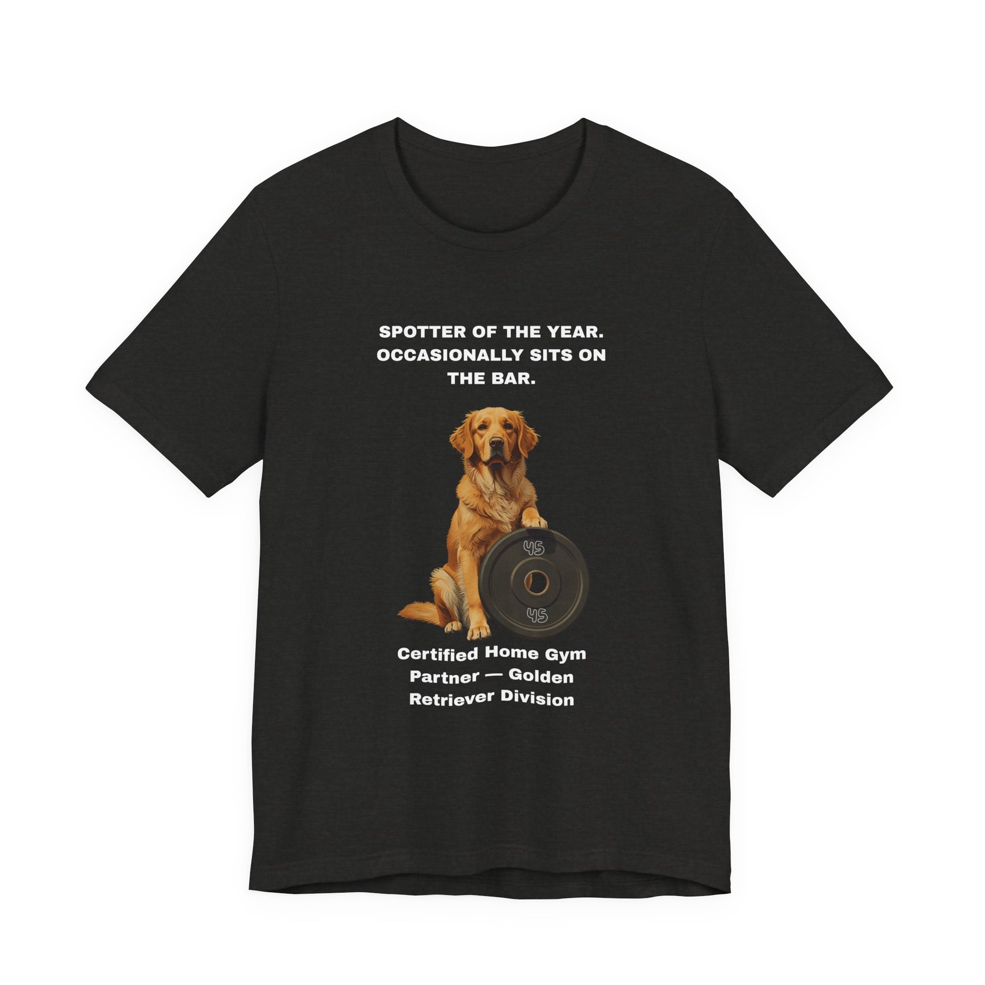 Home Gym T-Shirt - Funny Golden Retriever Unisex Tee - view 12
