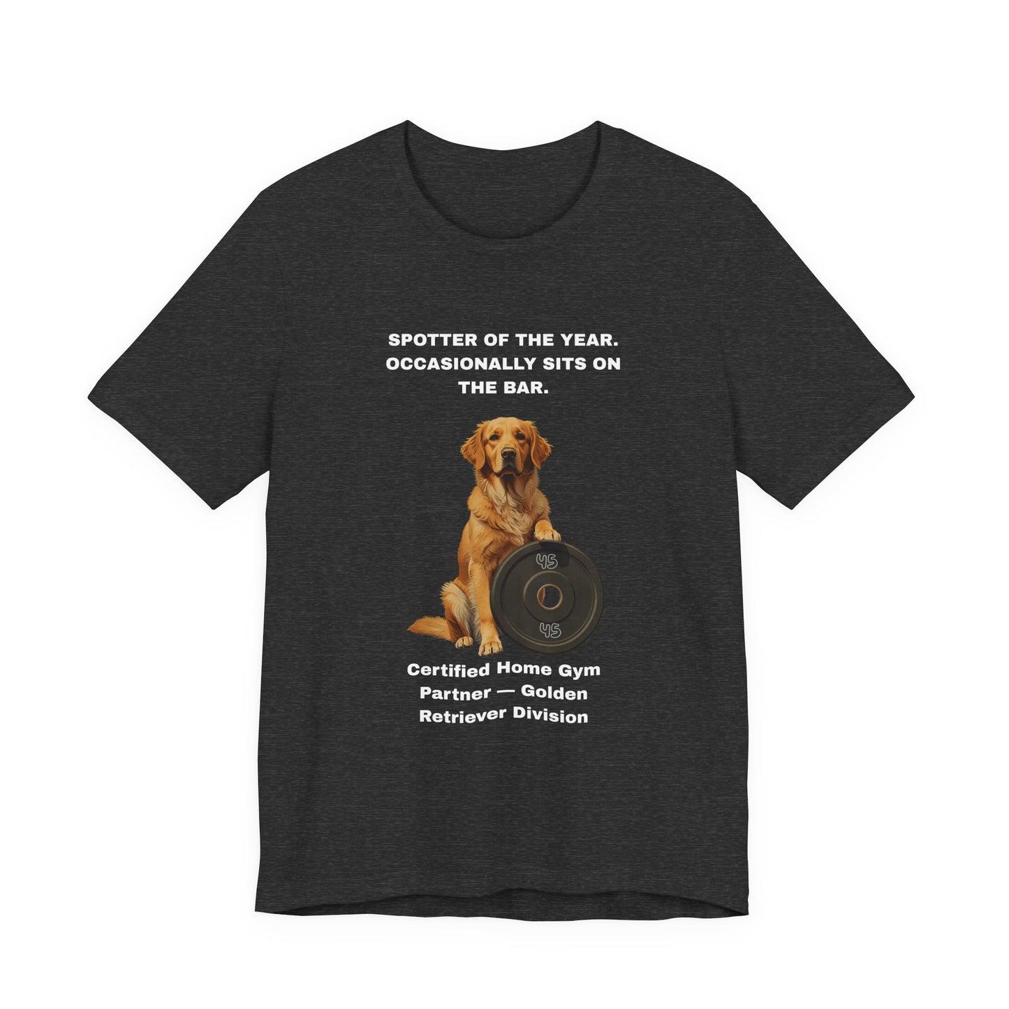 Home Gym T-Shirt - Funny Golden Retriever Unisex Tee - view 18