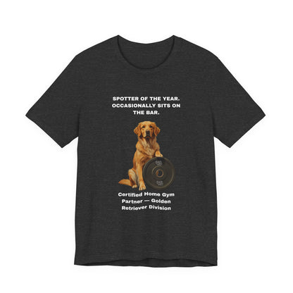 Home Gym T-Shirt - Funny Golden Retriever Unisex Tee - view 18