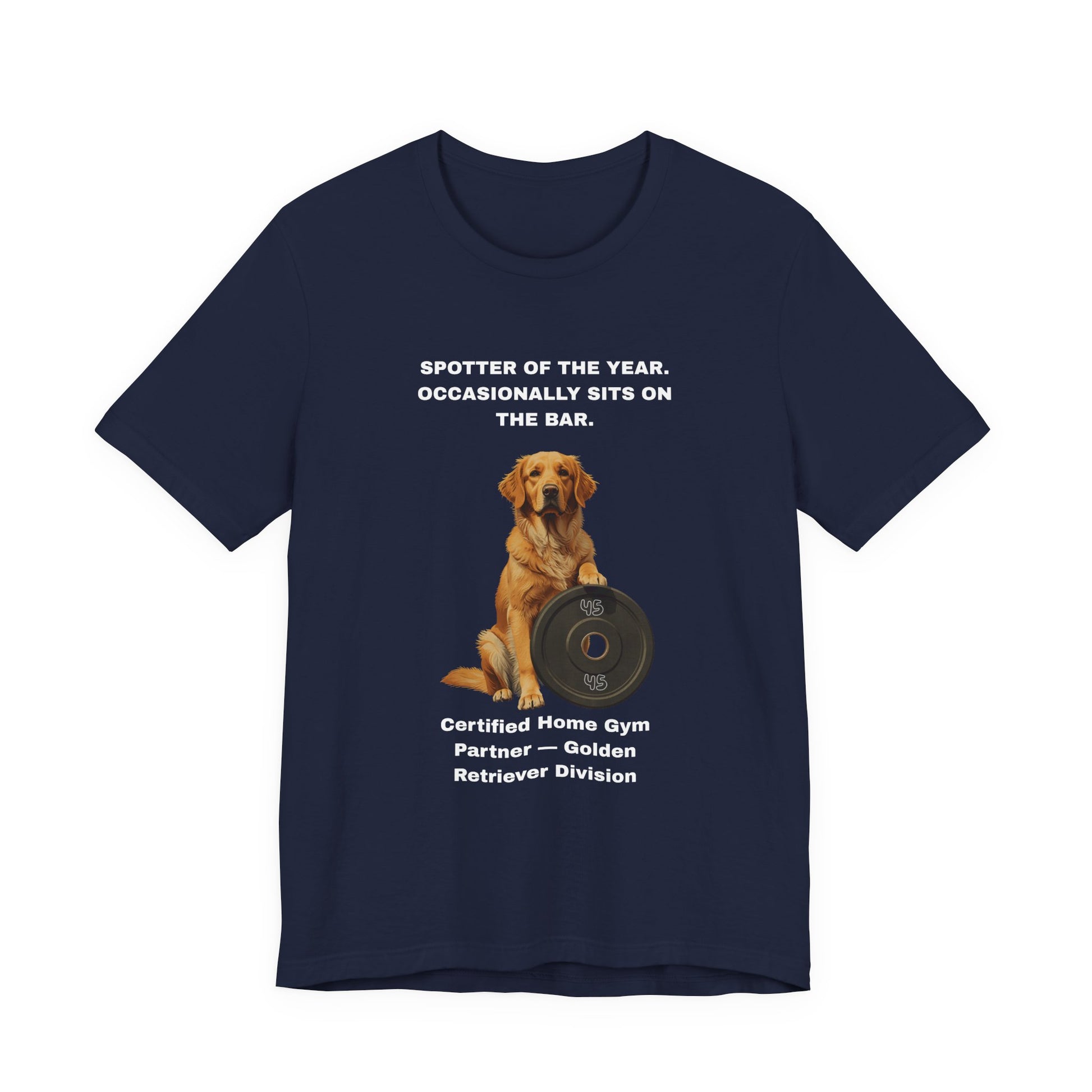 Home Gym T-Shirt - Funny Golden Retriever Unisex Tee - view 24