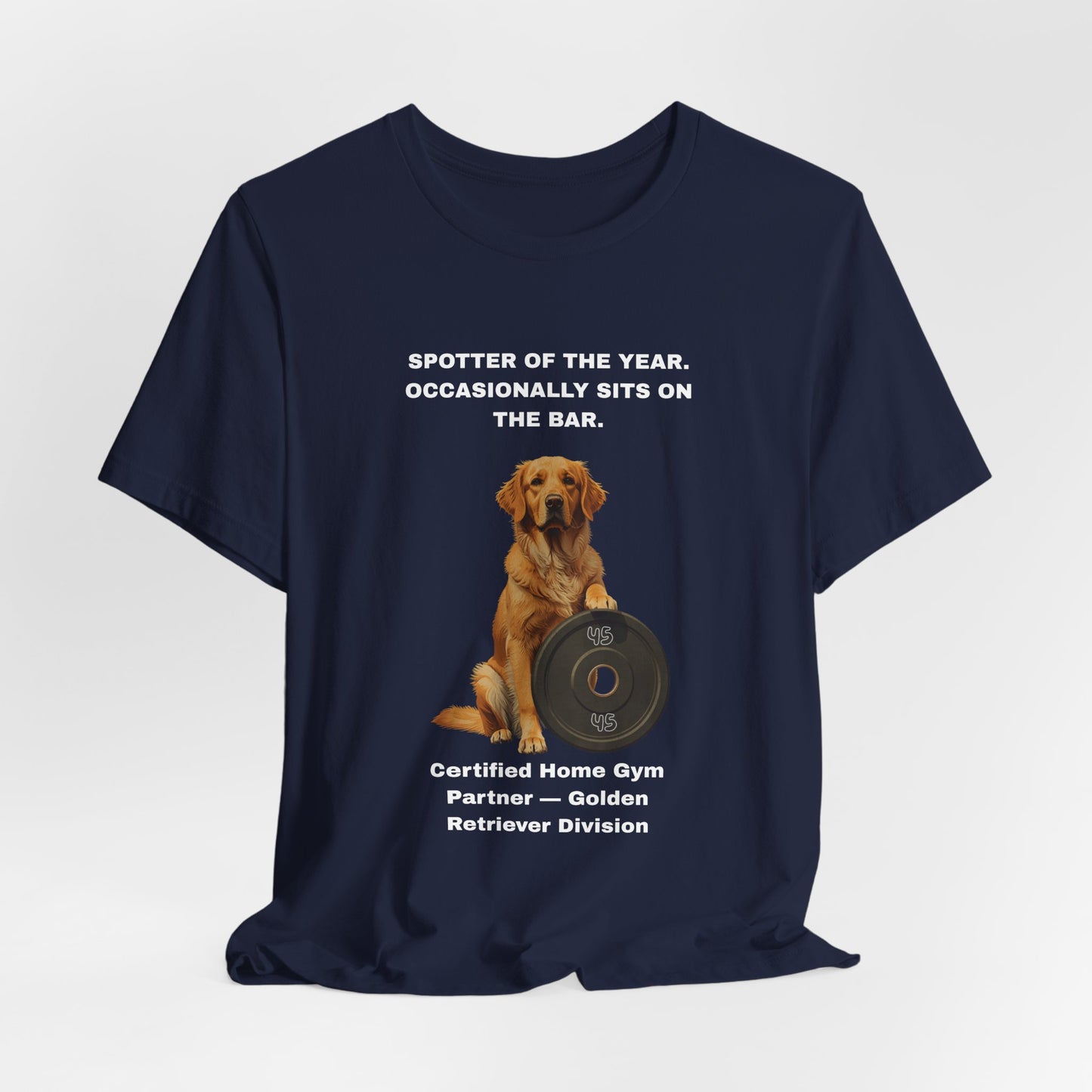 Home Gym T-Shirt - Funny Golden Retriever Unisex Tee - view 27