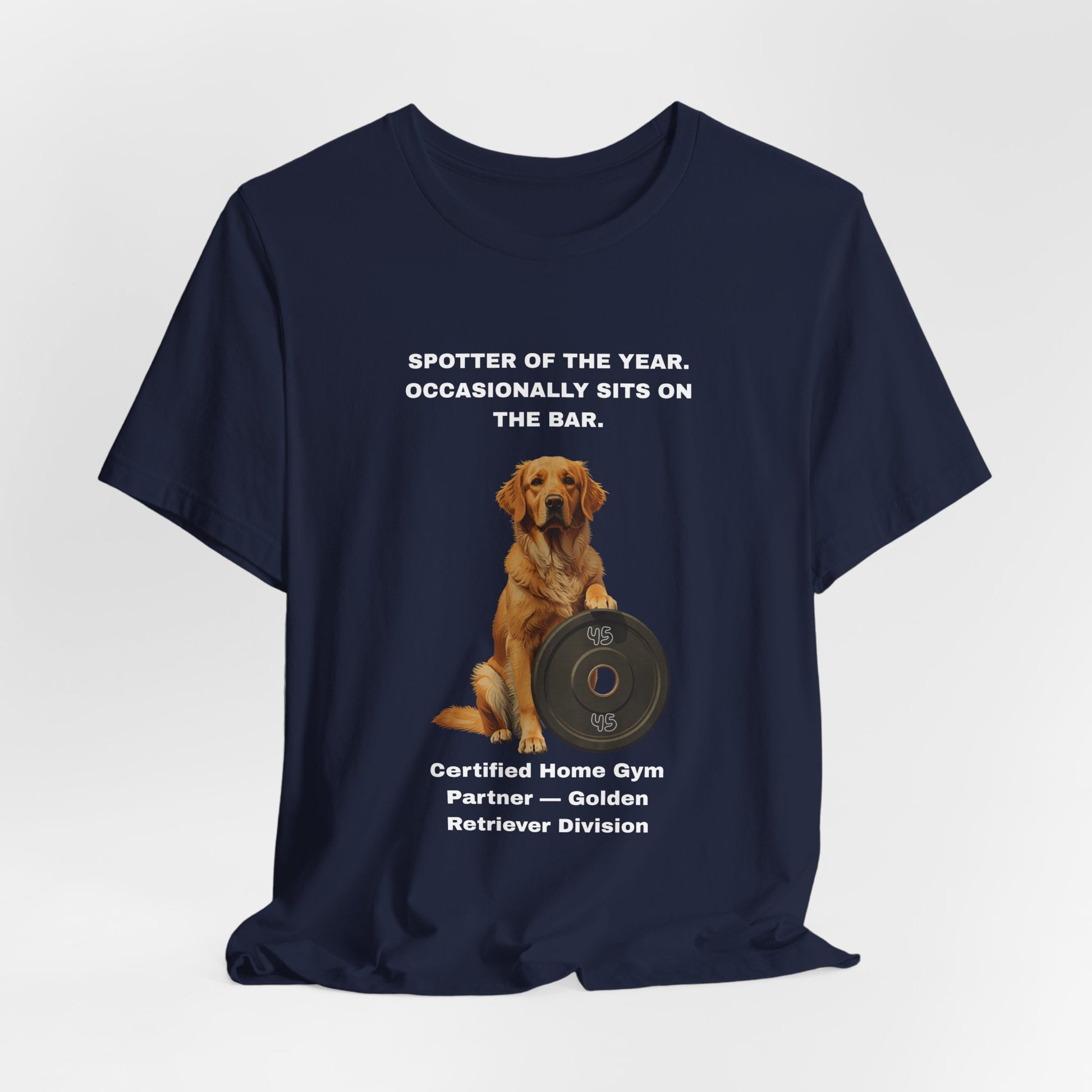 Home Gym T-Shirt - Funny Golden Retriever Unisex Tee - view 27