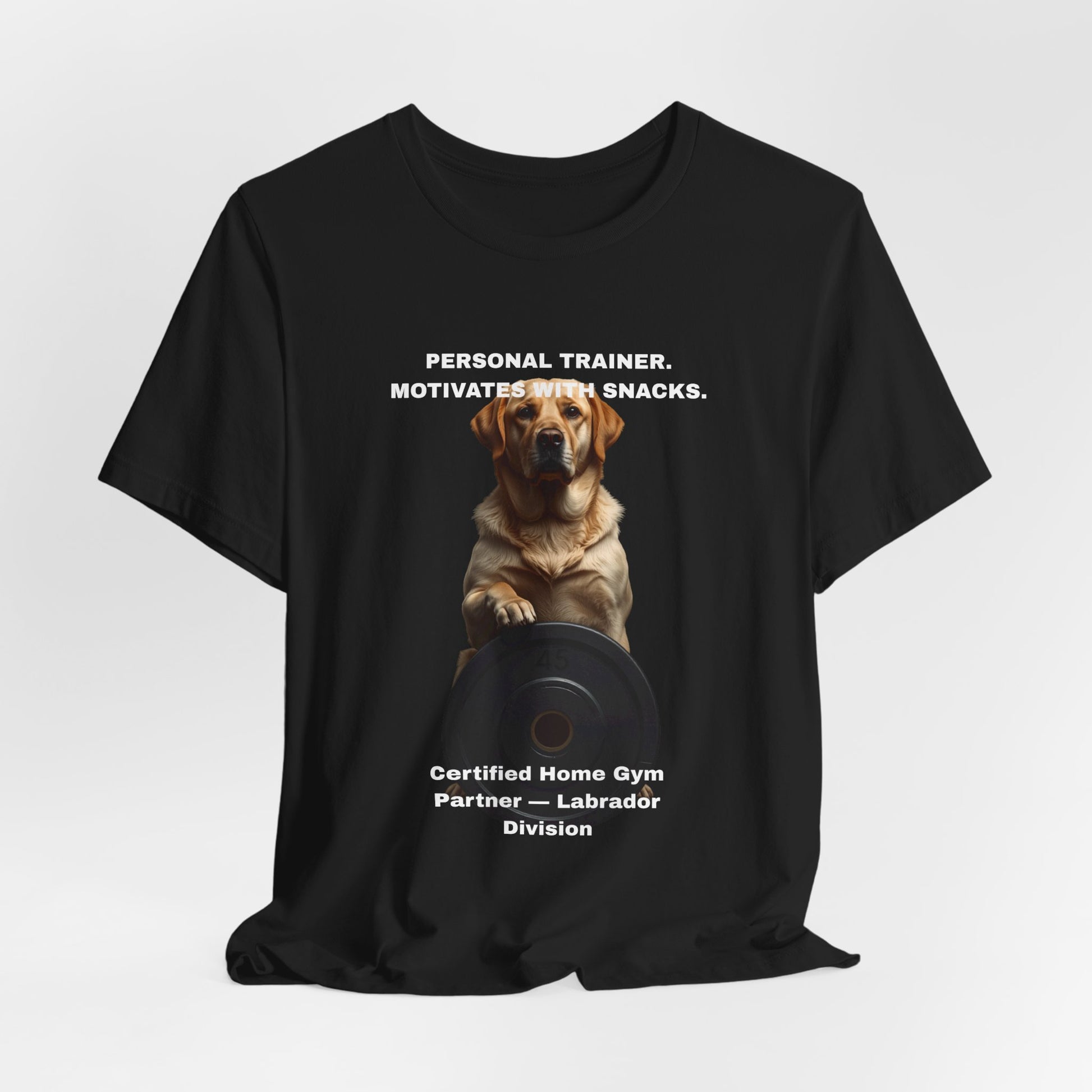 Home Gym Labrador T-Shirt - funny dog gym lover tee