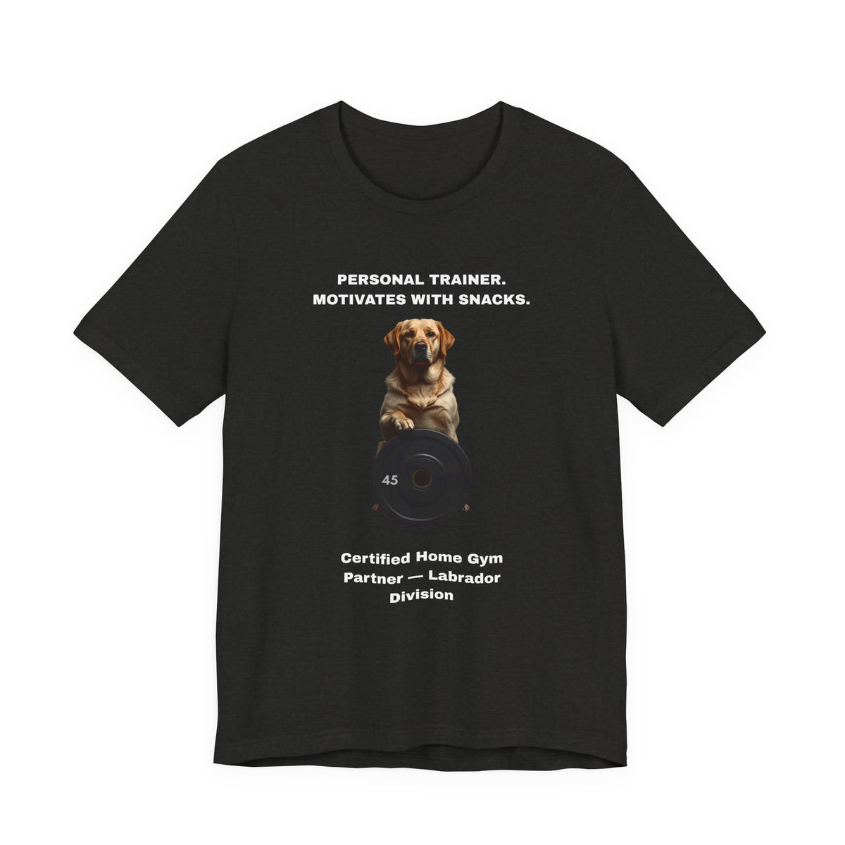 Home Gym Labrador T-Shirt view 12 — SniffWaggleNWalk