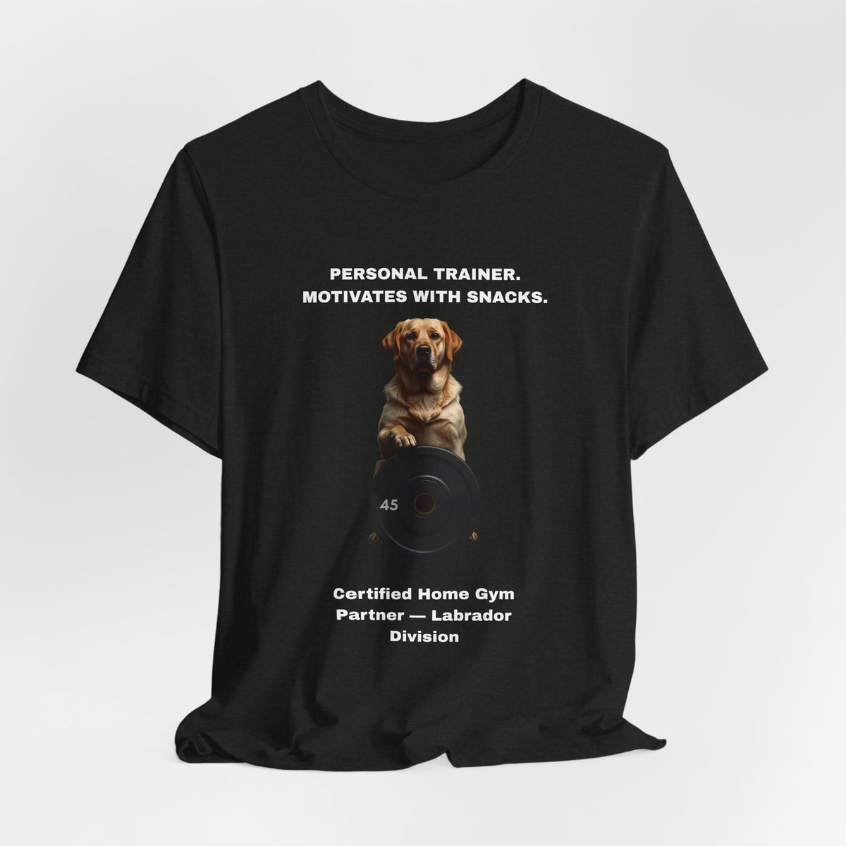 Home Gym Labrador T-Shirt view 15 — SniffWaggleNWalk