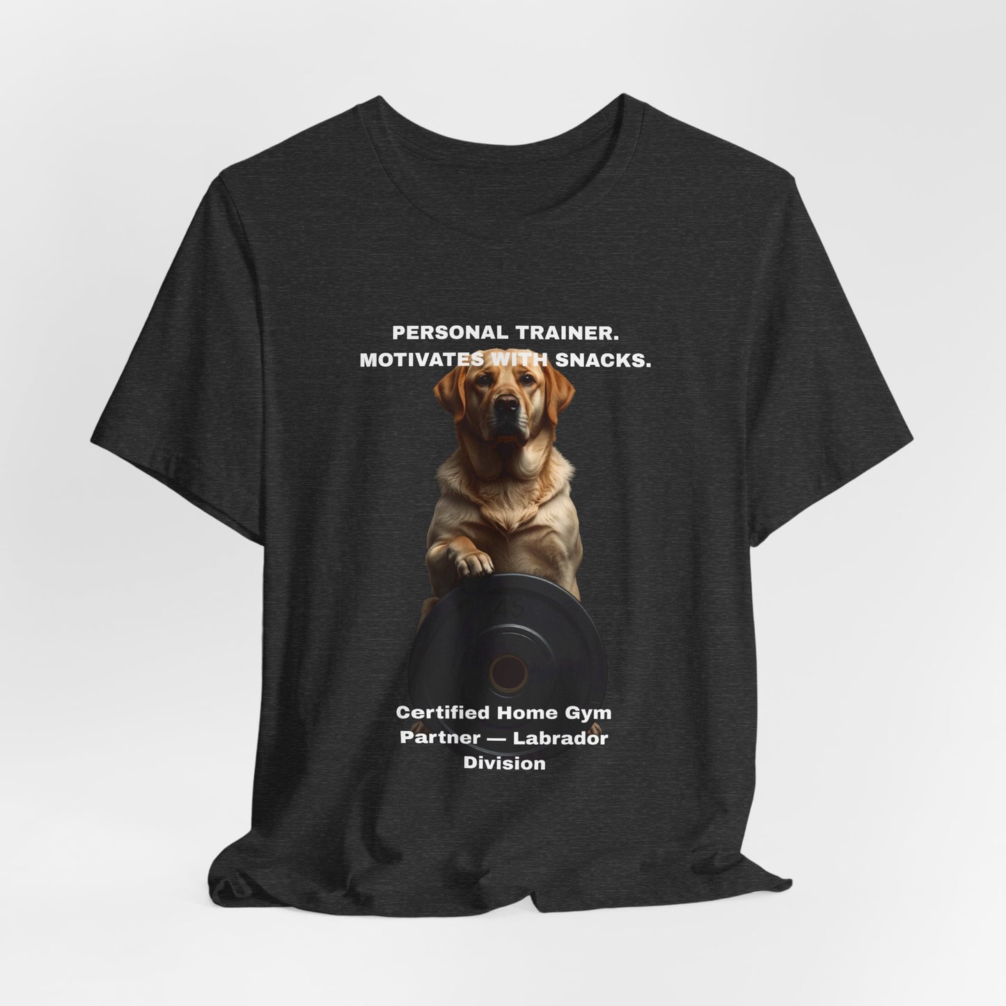 Home Gym Labrador T-Shirt - funny dog gym lover tee