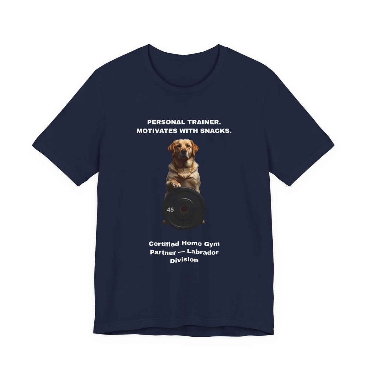 Home Gym Labrador T-Shirt view 24 — SniffWaggleNWalk