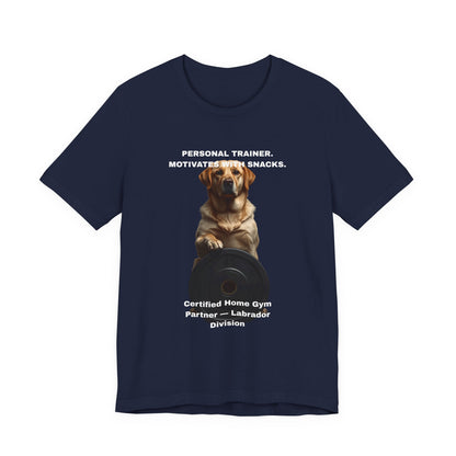 Home Gym Labrador T-Shirt - funny dog gym lover tee