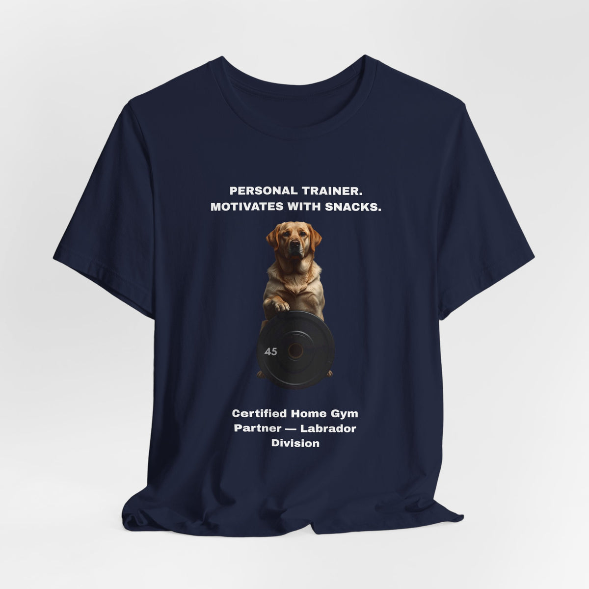 Home Gym Labrador T-Shirt view 27 — SniffWaggleNWalk
