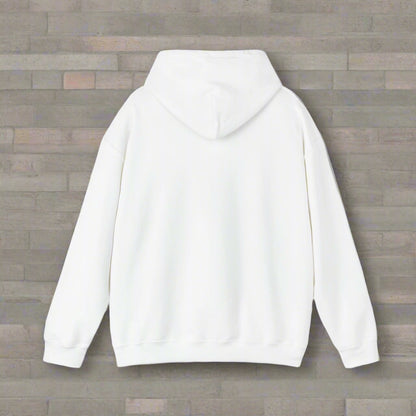 Unisex Blend "My dog is my spirit animal."™ Hooded Sweatshirt - Sniff Waggle And Walk white hood down