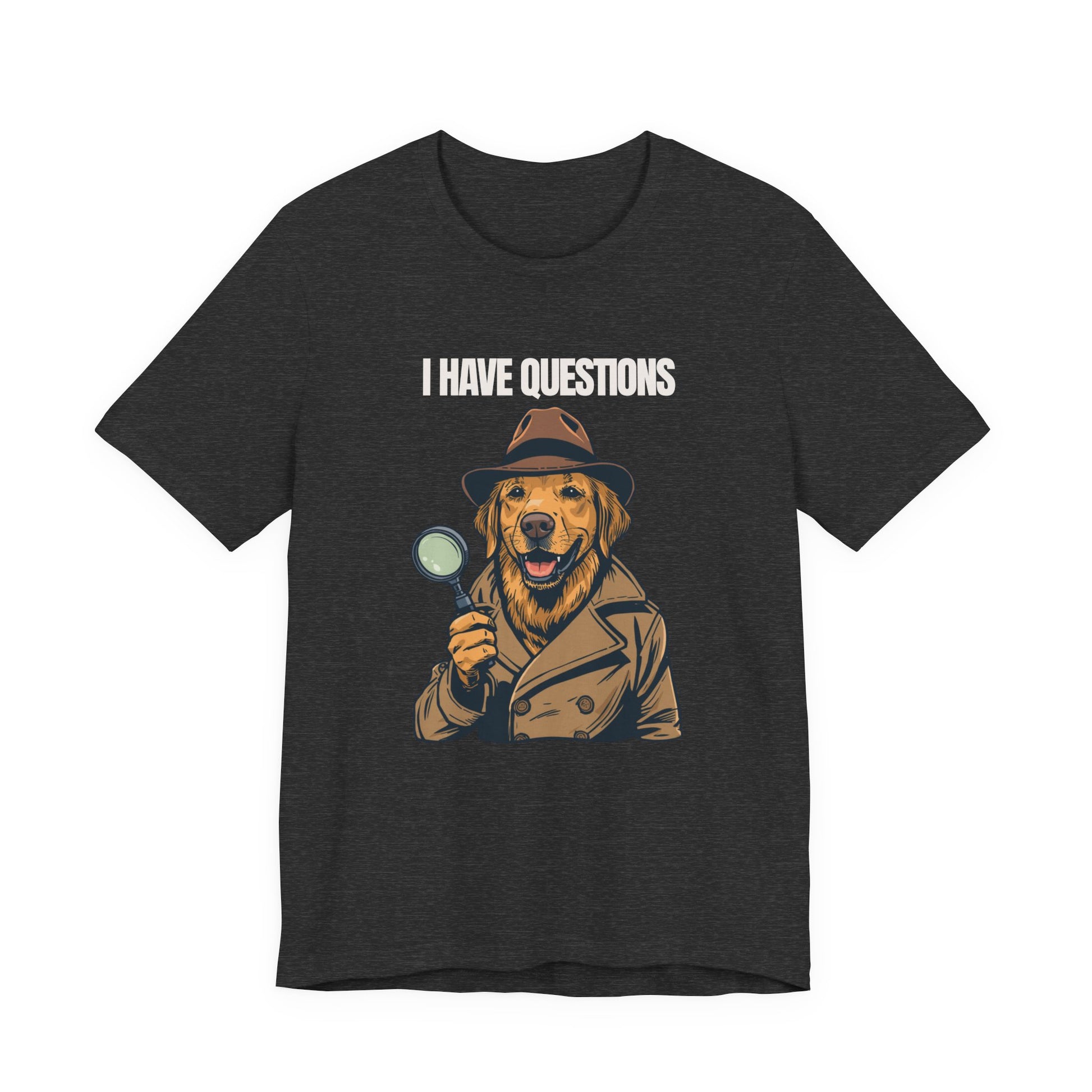 I Have Questions Golden Retriever t-shirt size chart reference