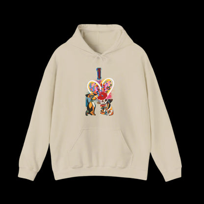 i love dogs hoodie premium cream 