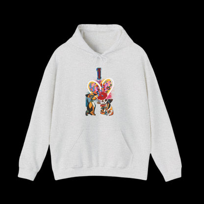 i love dogs hoodie premium gray 