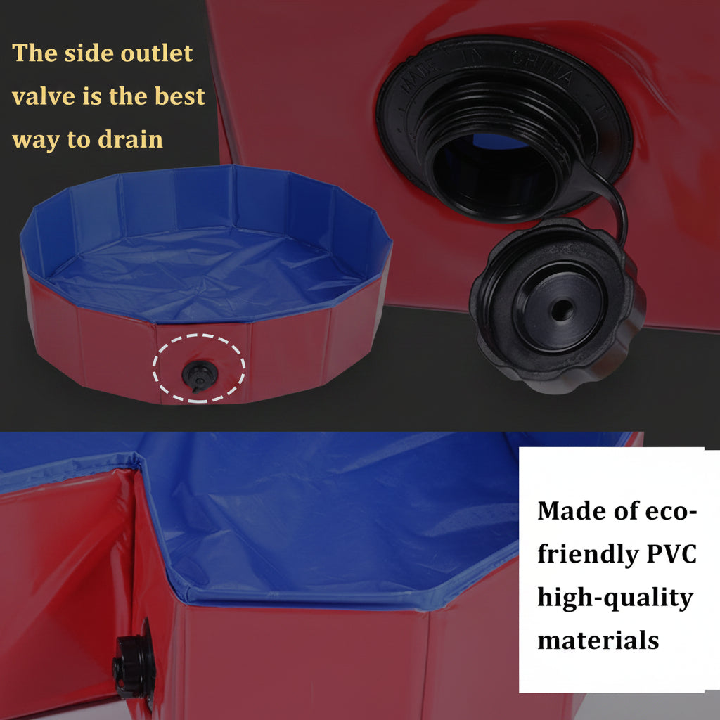 Portable Dog Bathtub: Foldable Design for Summer Refreshment and Outdoor Fun by- Sniff Waggle And Walk