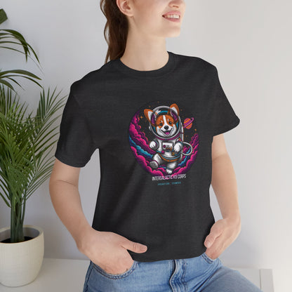 Intergalactic K9 Corps corgi astronaut t-shirt view 3