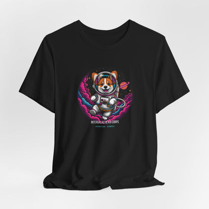 Intergalactic K9 Corps corgi astronaut t-shirt view 8