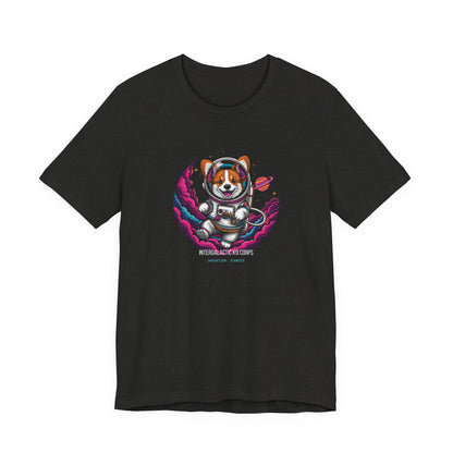 Intergalactic K9 Corps corgi astronaut t-shirt view 10