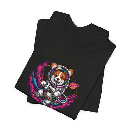 Intergalactic K9 Corps corgi astronaut t-shirt view 13