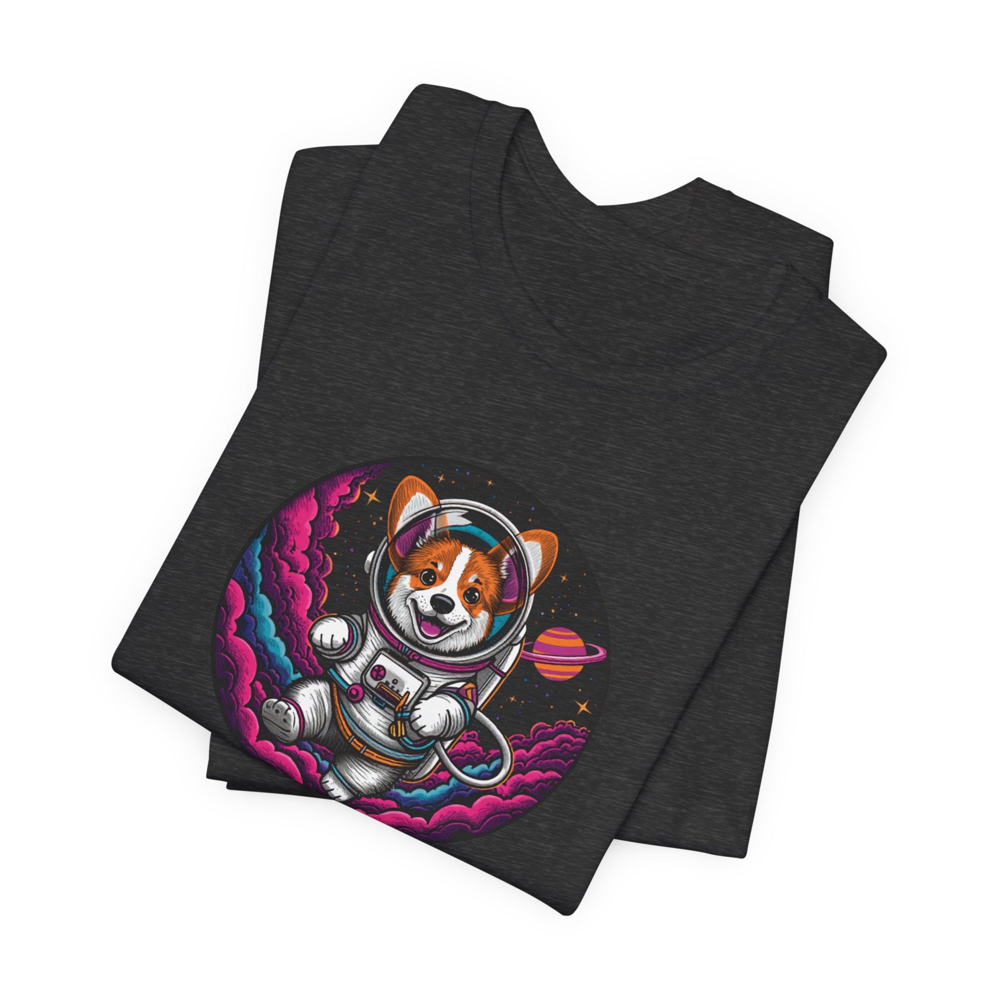 Intergalactic K9 Corps corgi astronaut t-shirt view 19
