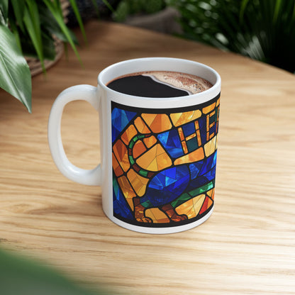 Dachshund ceramic coffee mug, 11oz and 15oz jewel tone sausage dog gift - view 11