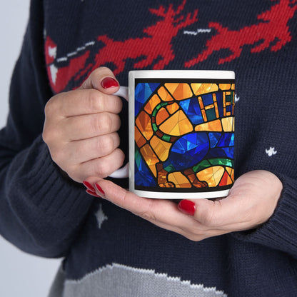 Dachshund ceramic coffee mug, 11oz and 15oz jewel tone sausage dog gift - view 13