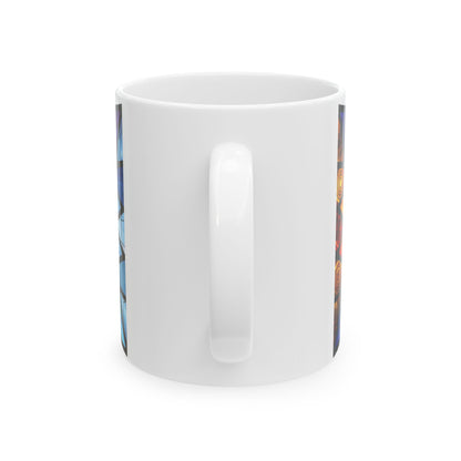 French Bulldog ceramic coffee mug, 11oz and 15oz jewel tone Frenchie gift - view 4