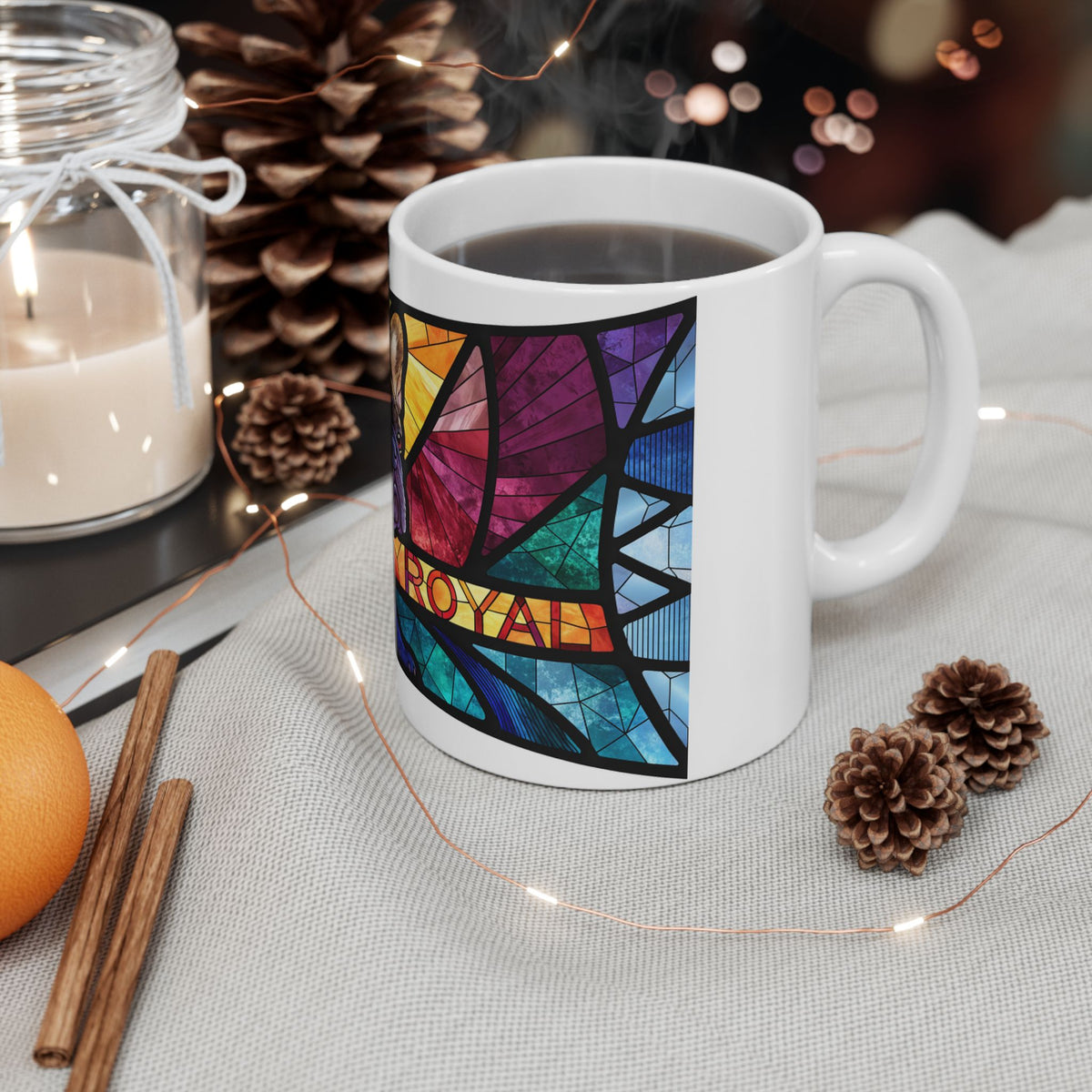 French Bulldog ceramic coffee mug, 11oz and 15oz jewel tone Frenchie gift - view 7