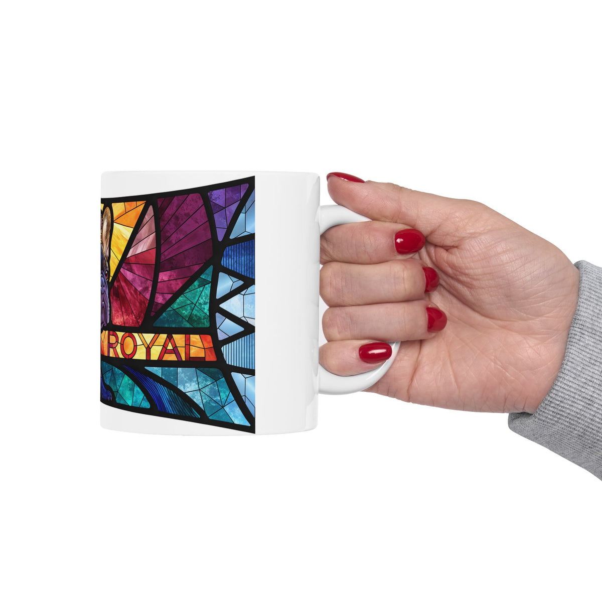 French Bulldog ceramic coffee mug, 11oz and 15oz jewel tone Frenchie gift - view 14