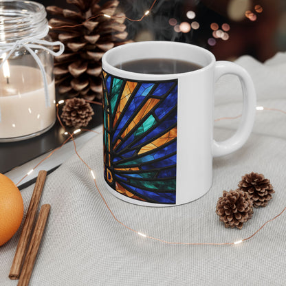German Shepherd ceramic coffee mug, 11oz and 15oz jewel tone GSD gift - view 7