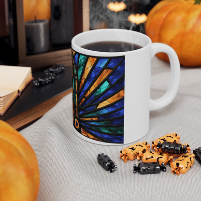 German Shepherd ceramic coffee mug, 11oz and 15oz jewel tone GSD gift - view 9